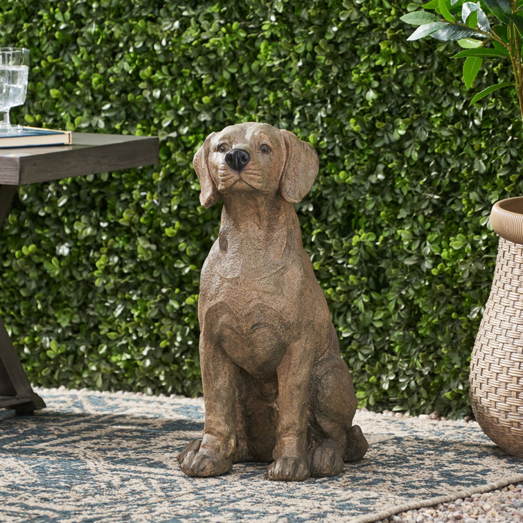 Red Barrel Studio® Outdoor Dog Garden Statue & Reviews Wayfair